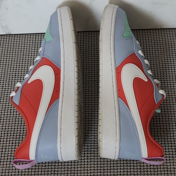 Nike Court Borough Low Recraft GS Cobalt Bliss Track Red Size 7 Youth - Picture 6 of 9